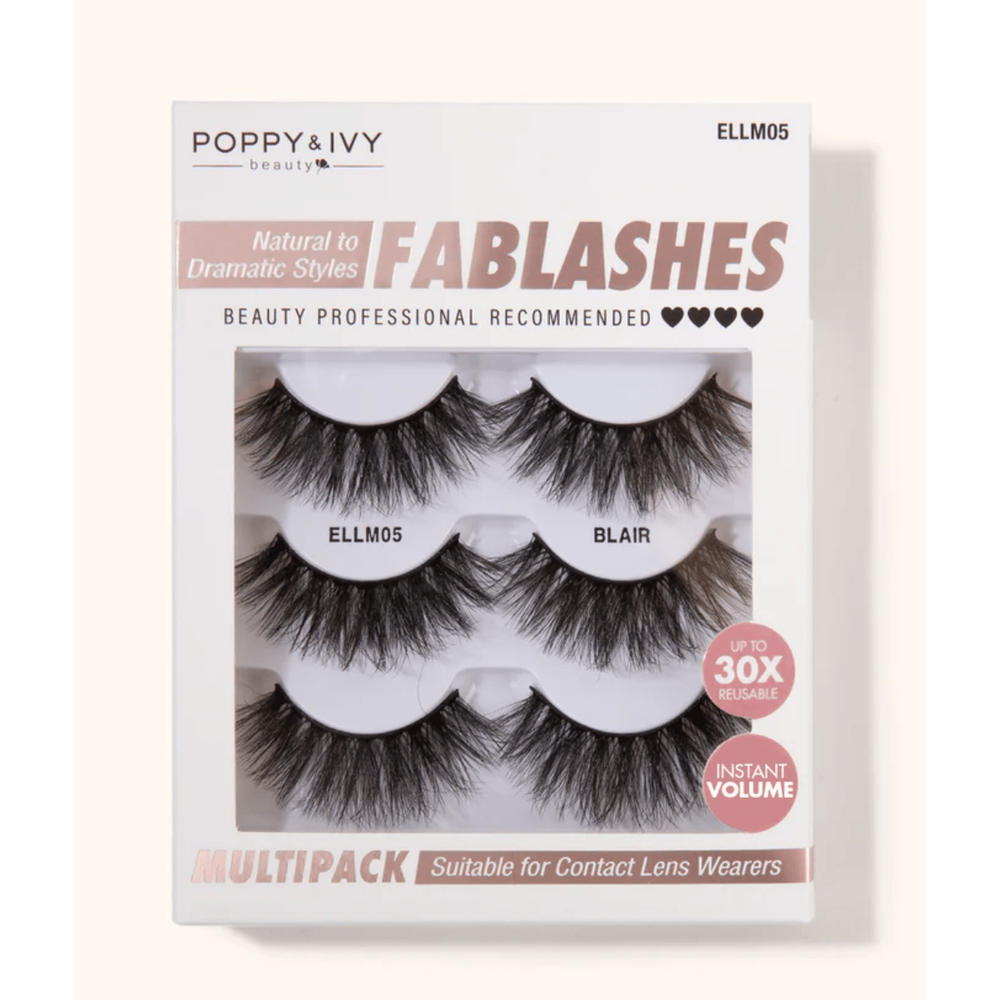Poppy & Ivy Fablashes Multipack - 3 Pairs - Beauty Exchange Beauty Supply