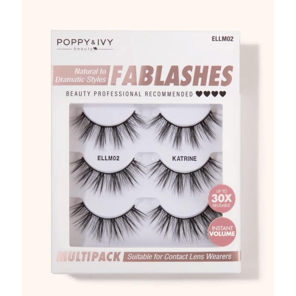 Poppy & Ivy Fablashes Multipack - 3 Pairs - Beauty Exchange Beauty Supply