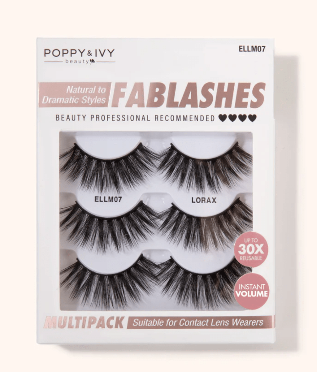 Poppy & Ivy Fablashes Multipack - 3 Pairs - Beauty Exchange Beauty Supply