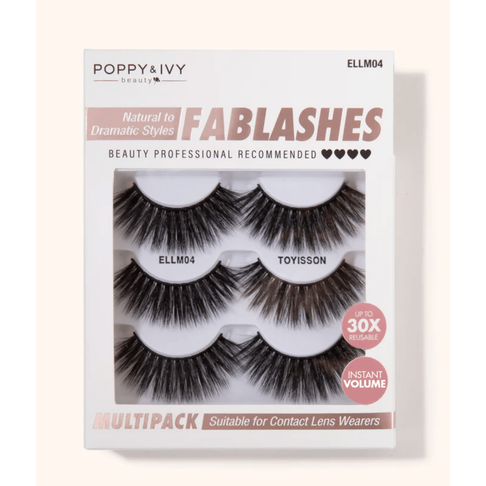Poppy & Ivy Fablashes Multipack - 3 Pairs - Beauty Exchange Beauty Supply