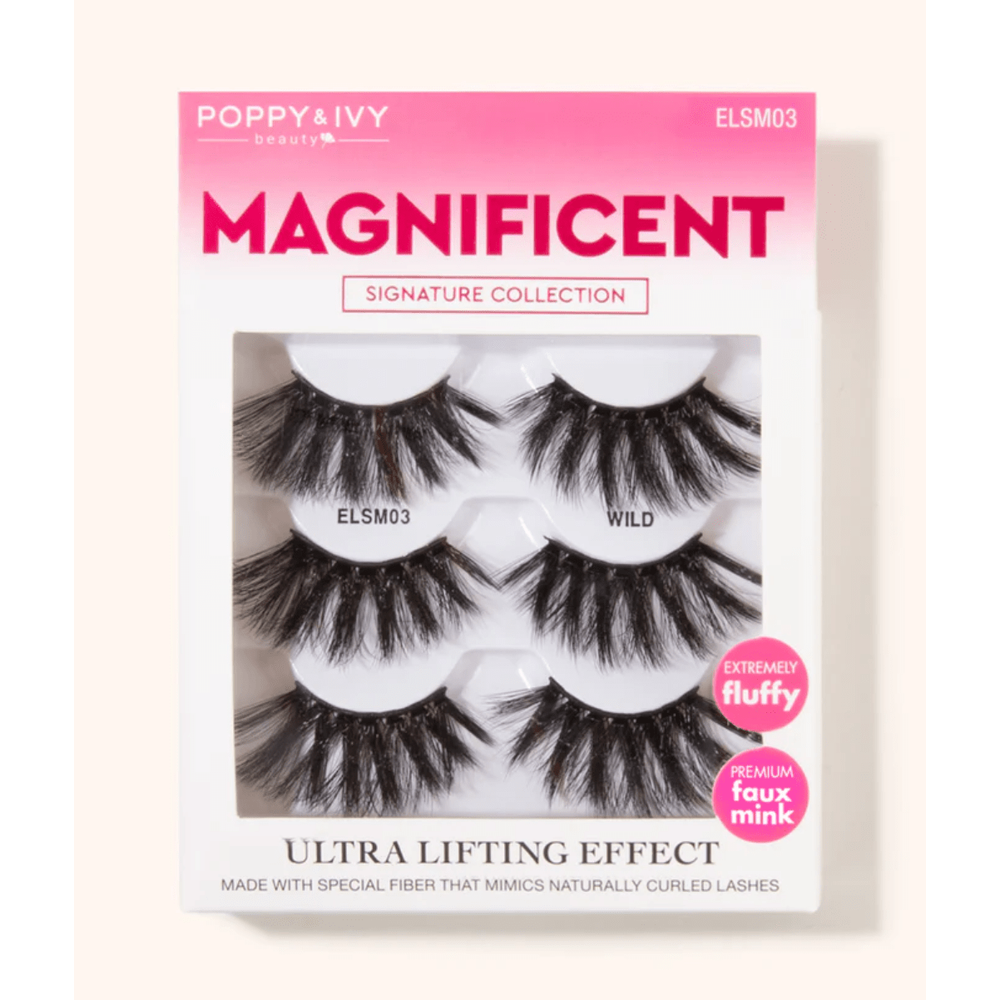Poppy & Ivy Magnificent 10D Lash Multipack – 3 Pairs - Beauty Exchange Beauty Supply
