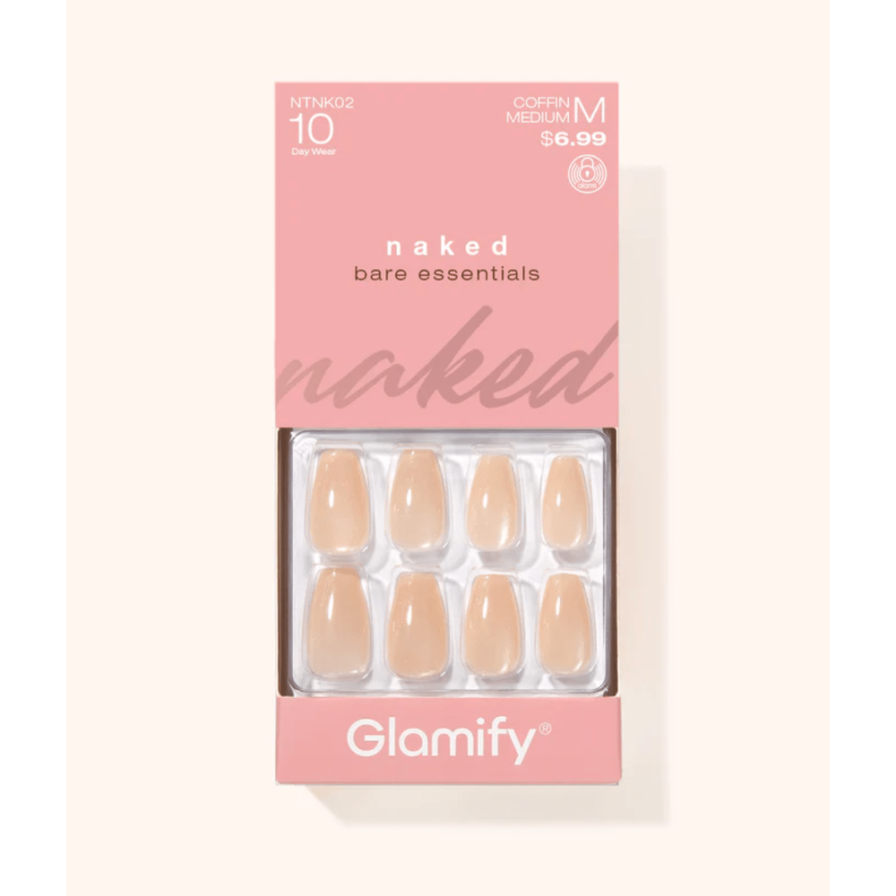 Poppy & Ivy Naked Press On Nails – Natural Nude - Beauty Exchange Beauty Supply