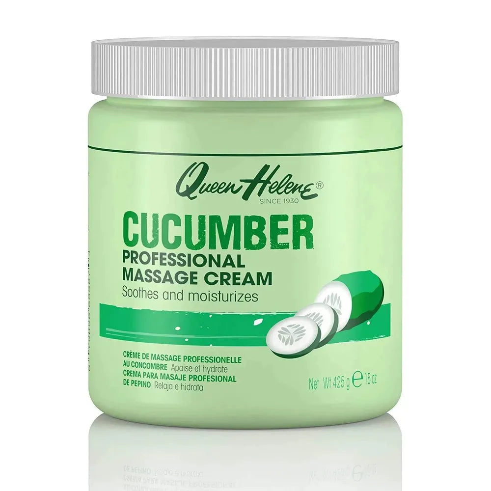 Queen Helene Almond & Cucumber Massage Cream – 15 oz - Beauty Exchange Beauty Supply