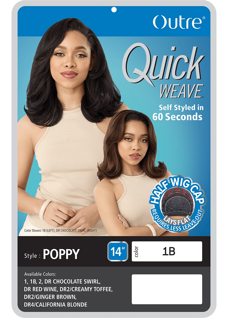 Quick Weave Synthetic Half Wig – Poppy - Beauty Exchange Beauty Supply