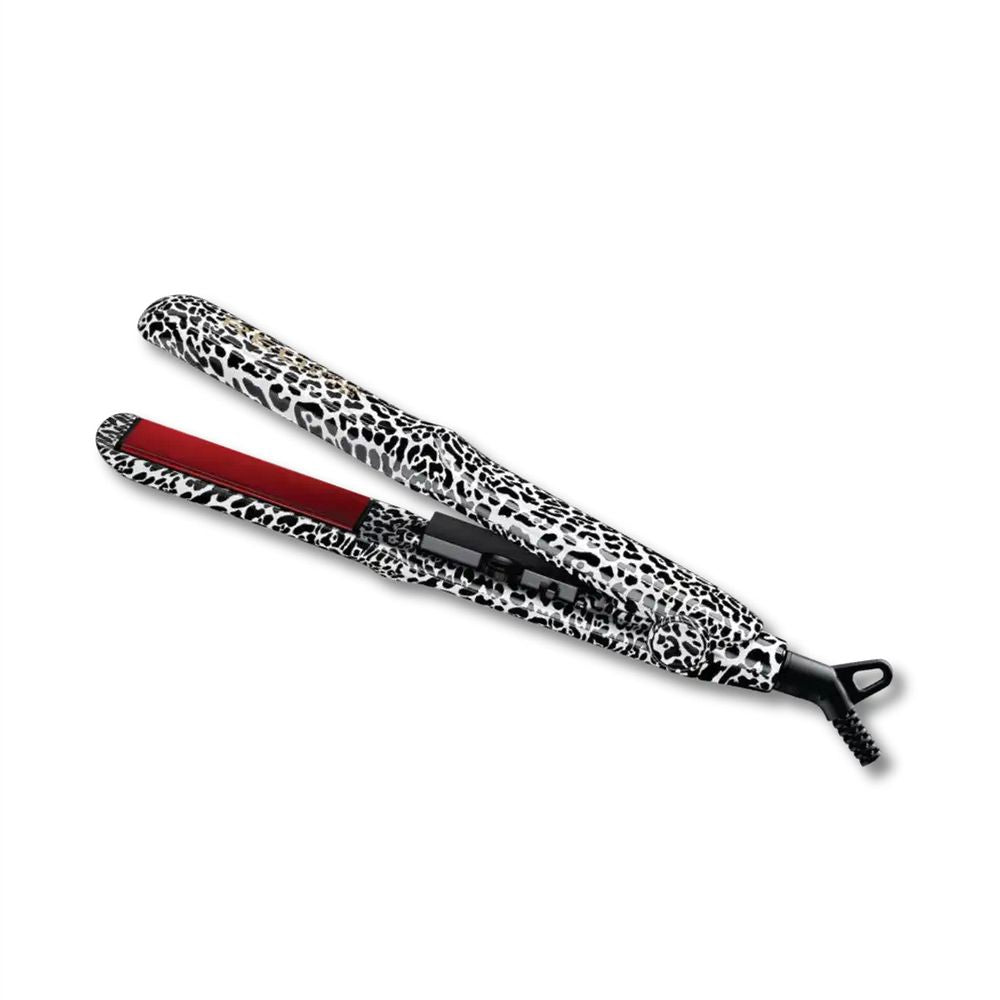 RED 1" FI Designer Series Flat Iron – Galaxy, Leopard & Carbon Fiber Styles FI30–FI32 - Beauty Exchange Beauty Supply