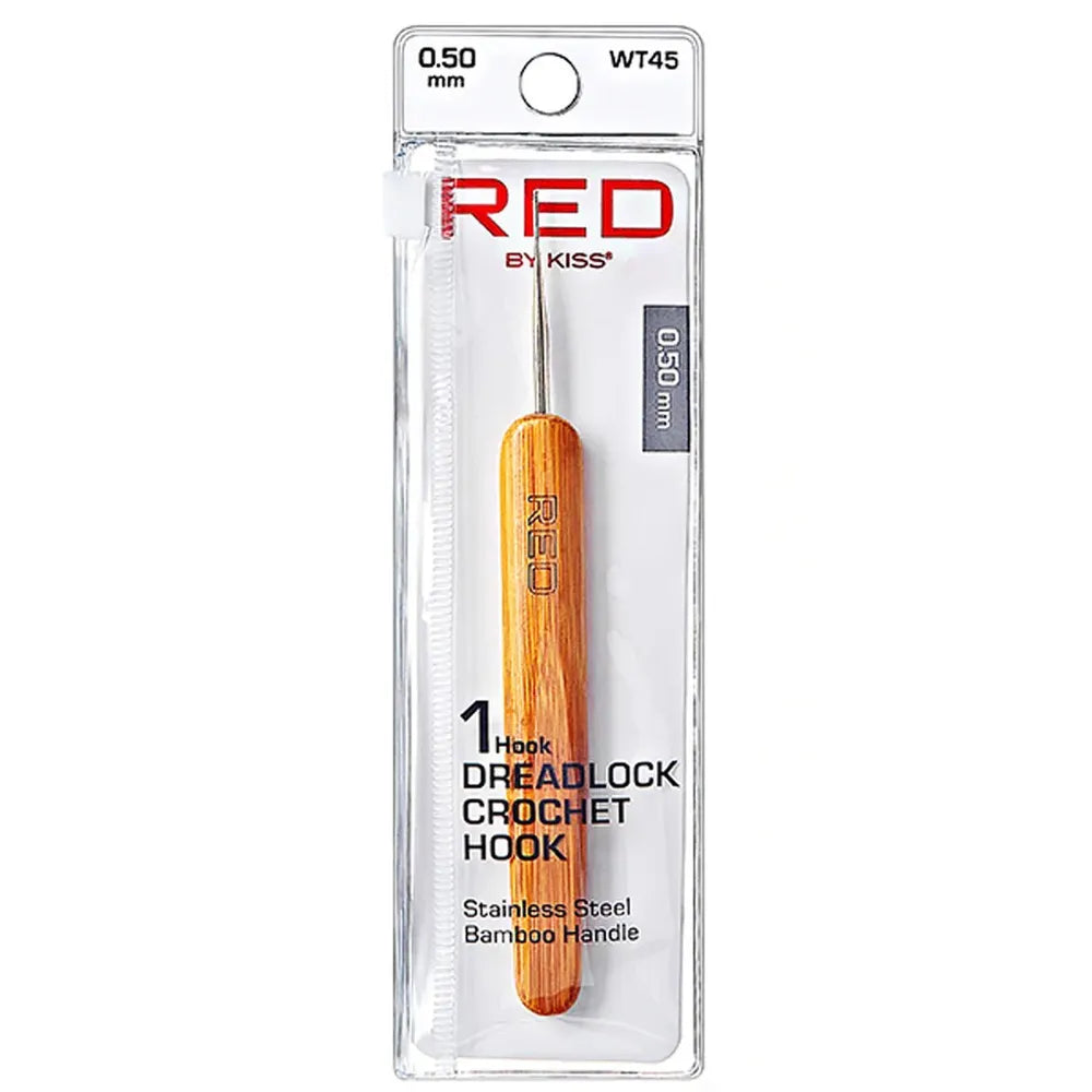 Red by Kiss 1 Hook Crochet Needle | 0.50 mm – WT45 – Ultra - Fine Precision for Delicate Hair Work - Beauty Exchange Beauty Supply