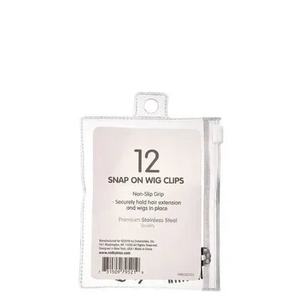 Red by Kiss 12 Pcs Snap - On Wig Clips | Large – HWGC02 – Maximum Hold for Wigs, Hair Extensions & Hairpieces - Beauty Exchange Beauty Supply