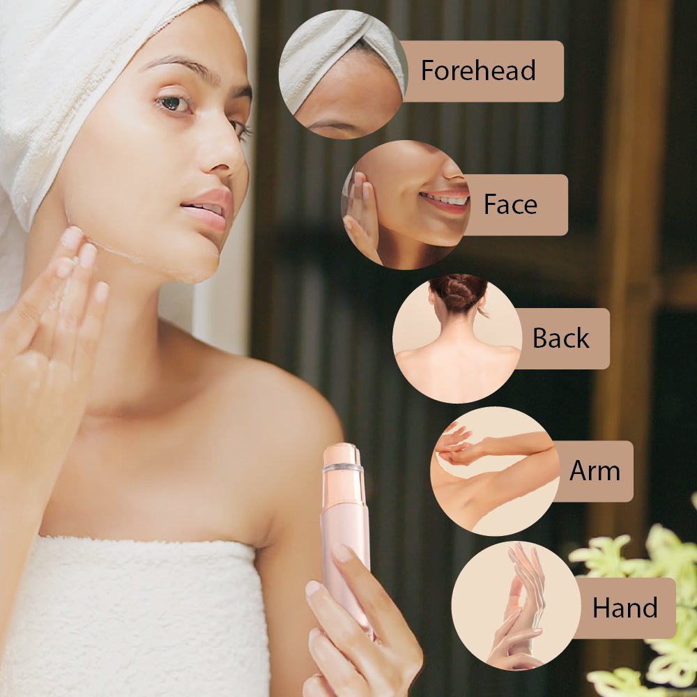 Red by Kiss 18K Gold Rechargeable Facial Hair Remover - Beauty Exchange Beauty Supply