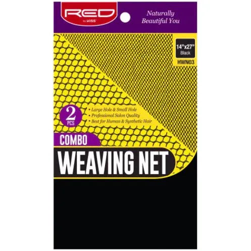 Red by Kiss 2 Pcs Weaving Net | Durable & Breathable Nets for Wig Installs & Sew - Ins | Stretch Net (HWN02), Weaving Net (HWN03) - Beauty Exchange Beauty Supply