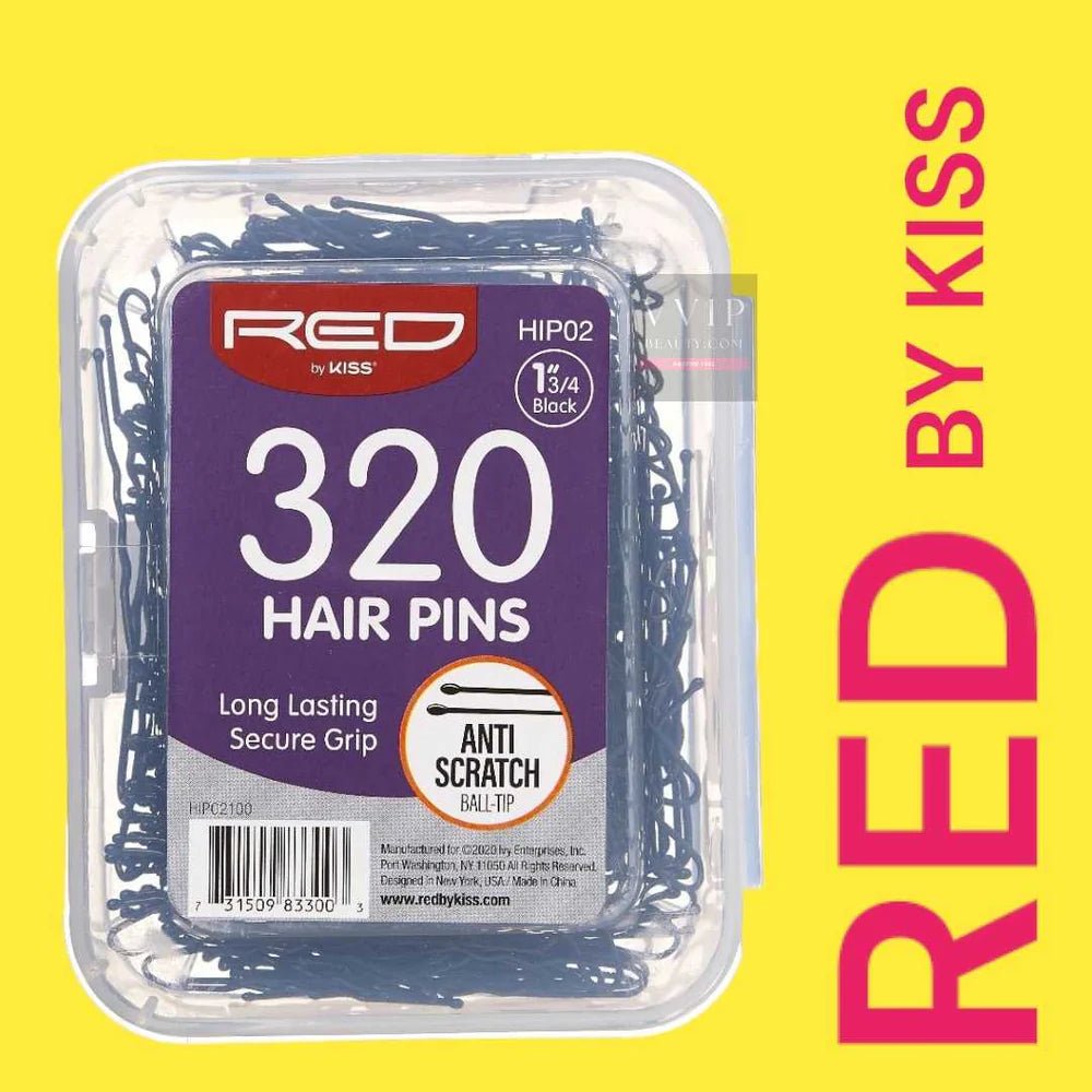 Red by Kiss 320 Pcs Hair Pins | 1¾" – HIP02 – Secure, Strong & Stylish Hold for All Hair Types - Beauty Exchange Beauty Supply