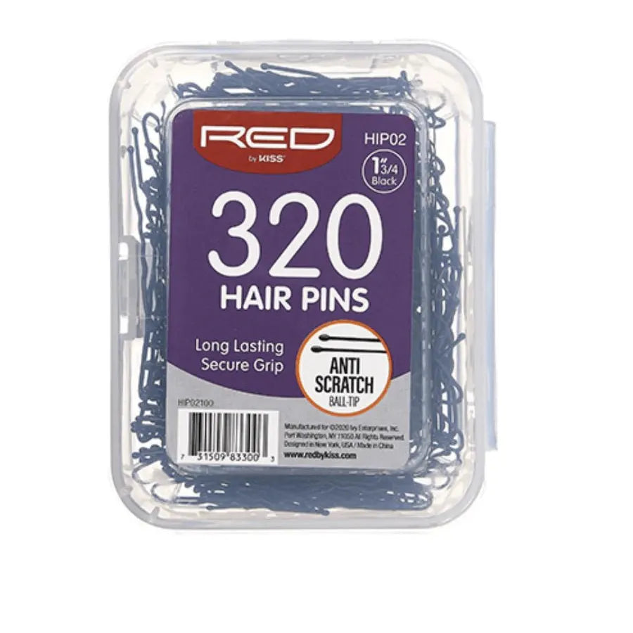 Red by Kiss 320 Pcs Hair Pins | 1¾" – HIP02 – Secure, Strong & Stylish Hold for All Hair Types - Beauty Exchange Beauty Supply
