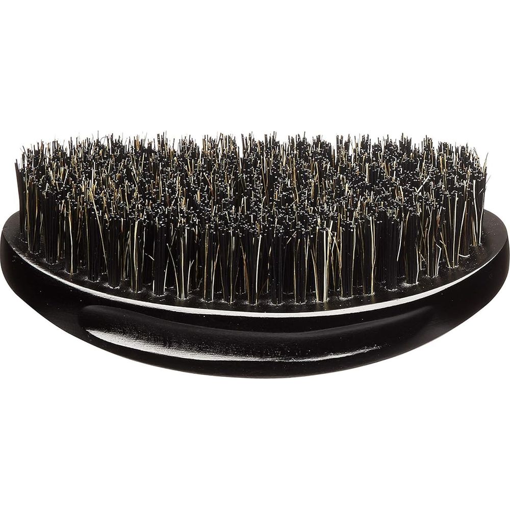 RED by KISS 360 Power Wave X Bow Wow Curved Palm Boar Brush – 100% Natural Medium Hard Bristles for Defined Waves | Palm Size - Beauty Exchange Beauty Supply