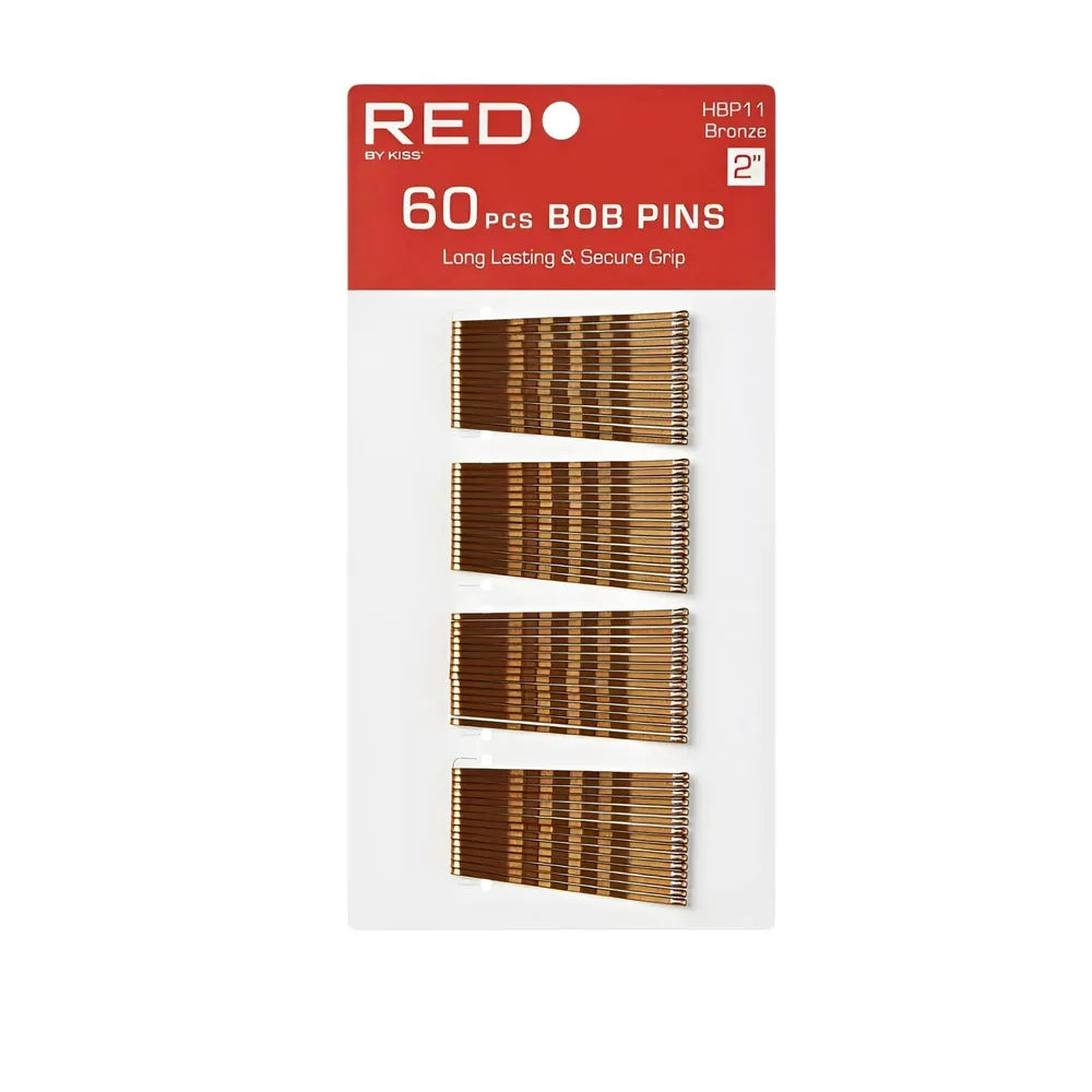 Red by Kiss 40 Pcs Bob Pins | 2" Bronze – HBP11 – Stylish Hold for Secure & Sleek Hairstyles - Beauty Exchange Beauty Supply