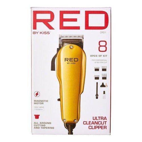 Red Razor Clipper Red by Kiss Adjustable Blade Clipper – Ultra Cleancut