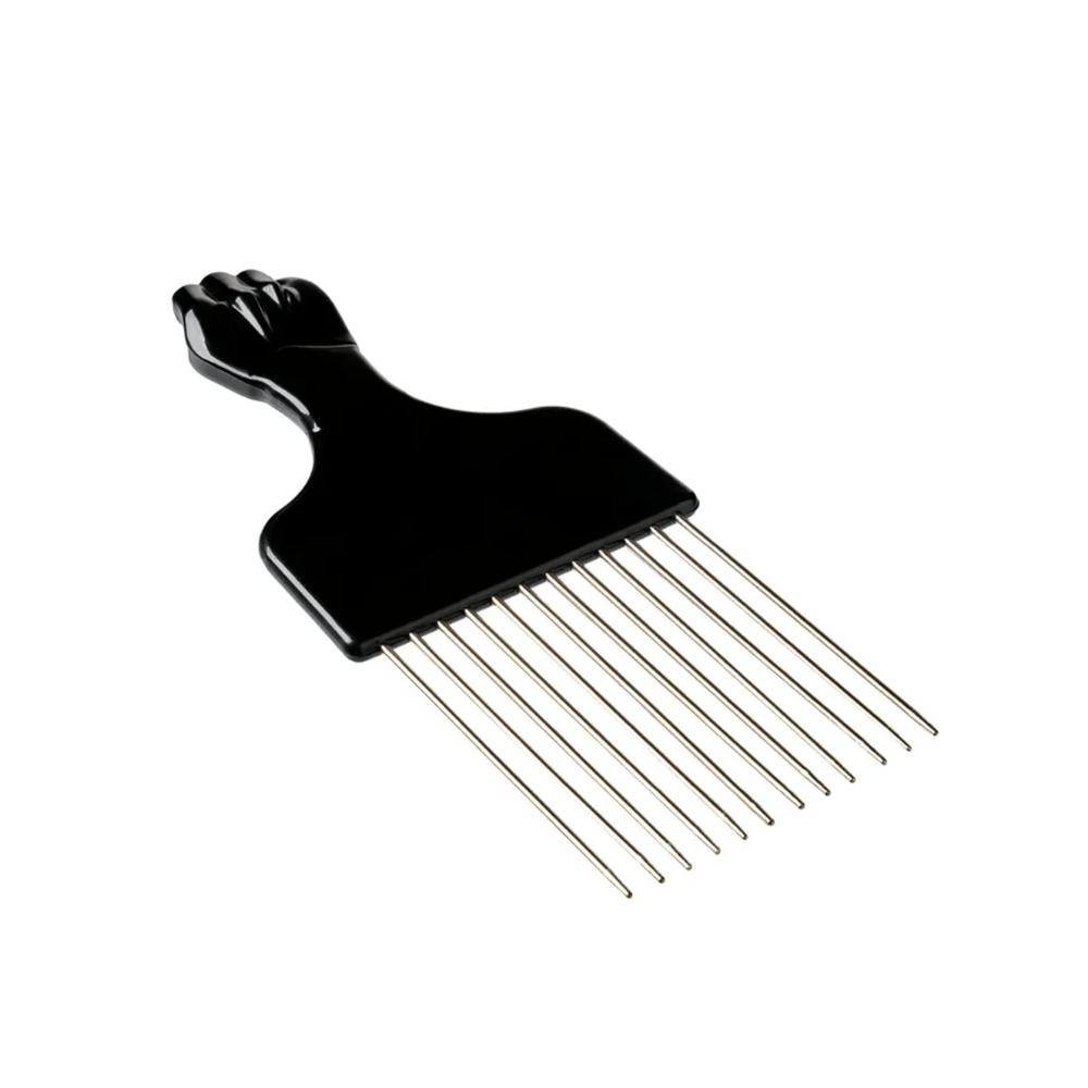 Red by Kiss Afro Styling Pik – CPK02 | Strong Metal Pik for Lifting, Fluffing & Shaping Coily, Curly, and Natural Hair - Beauty Exchange Beauty Supply