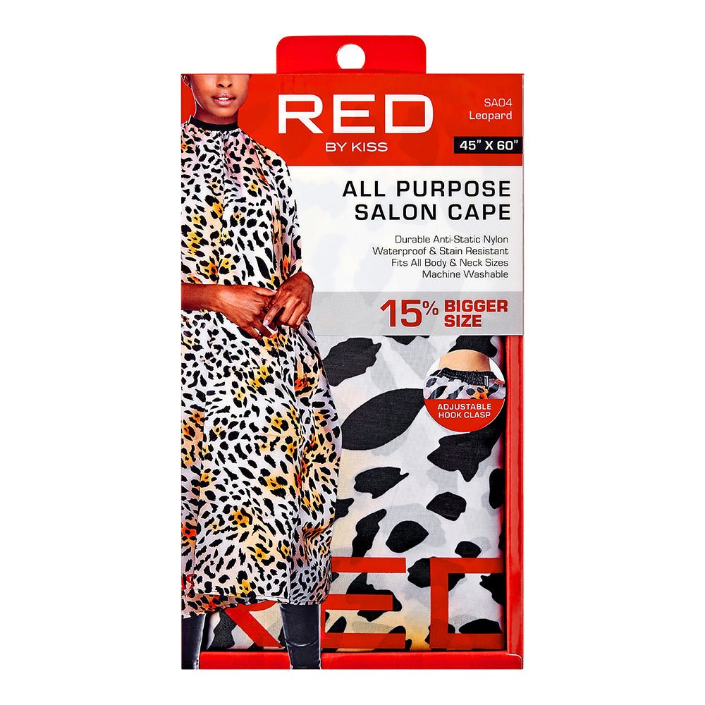 Red by Kiss All Purpose Salon Nylon Cape - Beauty Exchange Beauty Supply