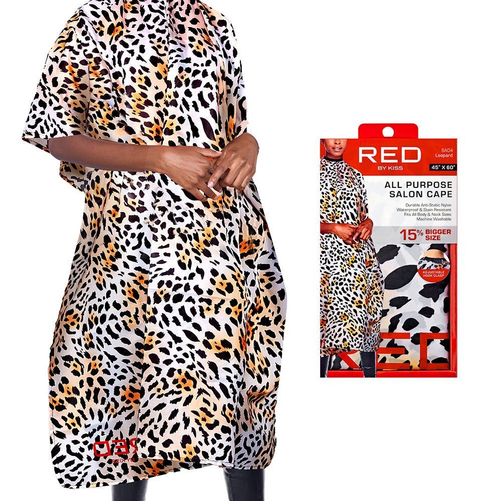 Red by Kiss All Purpose Salon Nylon Cape - Beauty Exchange Beauty Supply