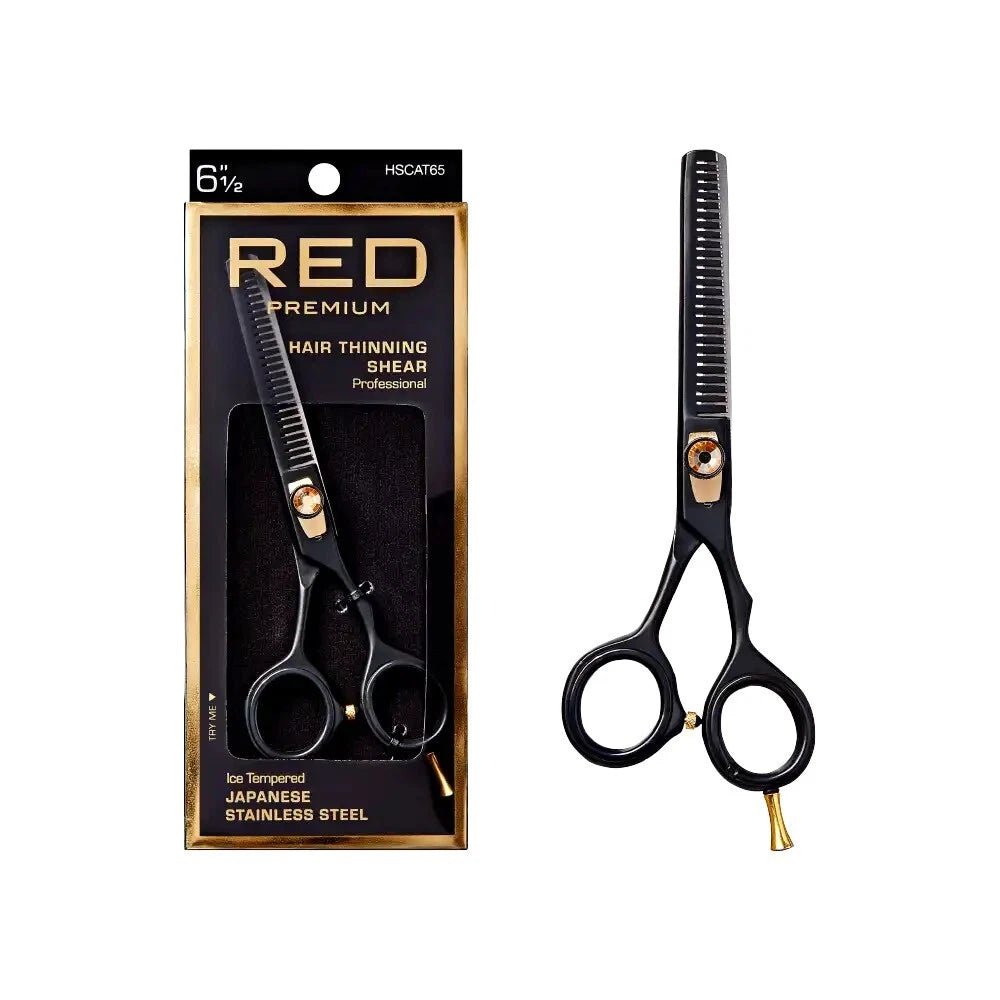 Red by Kiss Artisan Professional Thinning Shear – 6.5 Inch - Beauty Exchange Beauty Supply