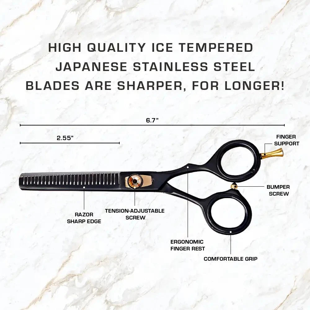 Red by Kiss Artisan Professional Thinning Shear – 6.5 Inch - Beauty Exchange Beauty Supply