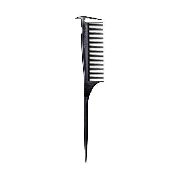 Red by Kiss Axe Comb Rat Tail – HM48 | Dual - Ended Comb with Fine Teeth & Steel Tail for Parting, Edging & Detail Styling - Beauty Exchange Beauty Supply