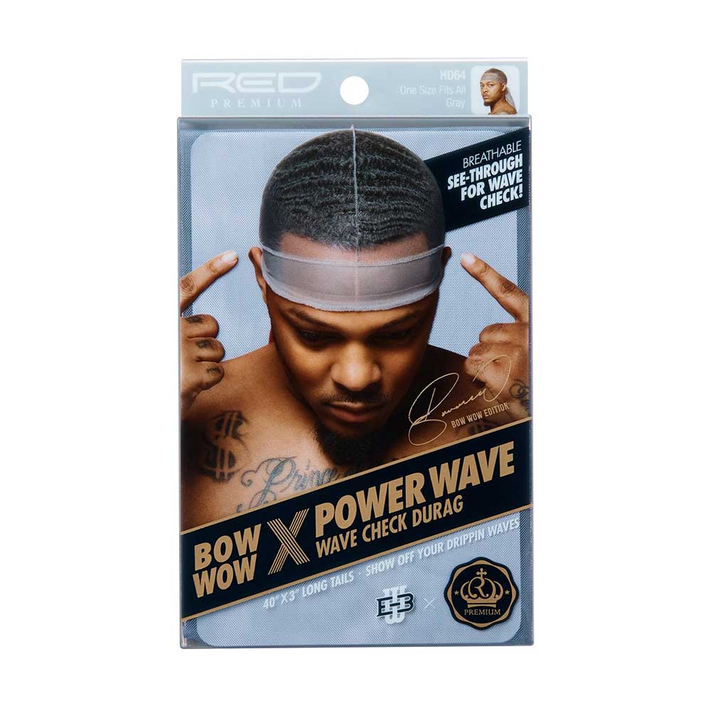 Red by Kiss Bow Wow X Power Wave Check Durag – Street Style Meets Wave Compression | HD61–HD64 - Beauty Exchange Beauty Supply