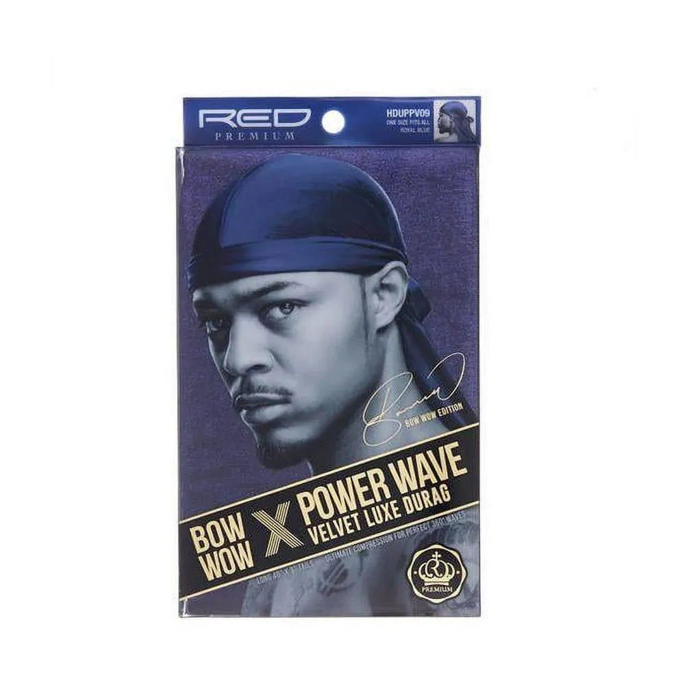 Red by Kiss Bow Wow X Power Wave Velvet Durag – Premium Velvet Compression - Beauty Exchange Beauty Supply