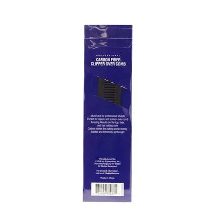 Red by Kiss Carbon Fiber Comb – Lightweight, Anti - Static & Heat - Resistant | CMB39 | Ideal for Styling, Parting & Everyday Use - Beauty Exchange Beauty Supply