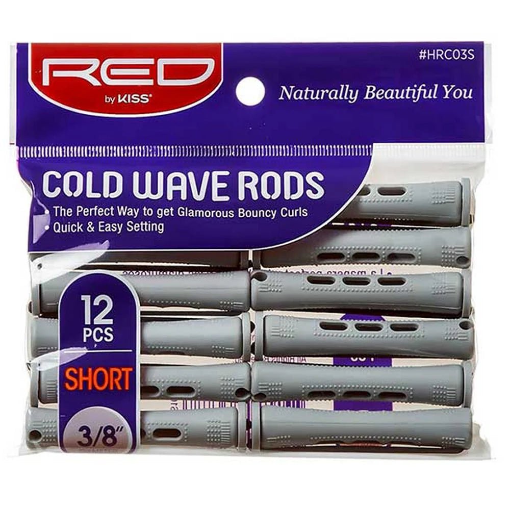 Red by Kiss Cold Wave Rods | HRC01S–HRC09S & HRC08L | For Smooth, Defined, Heat - Free Curls - Beauty Exchange Beauty Supply