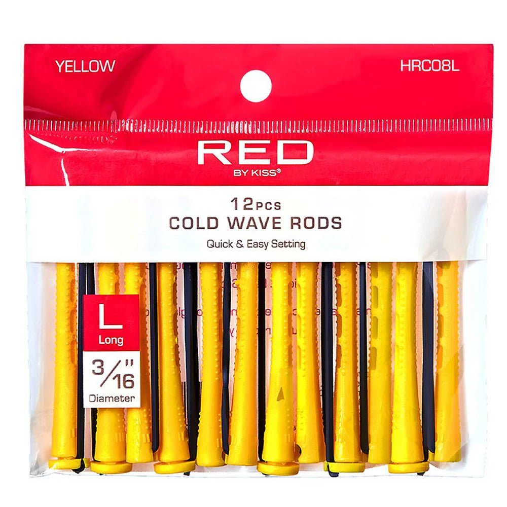 Red by Kiss Cold Wave Rods | HRC01S–HRC09S & HRC08L | For Smooth, Defined, Heat - Free Curls - Beauty Exchange Beauty Supply