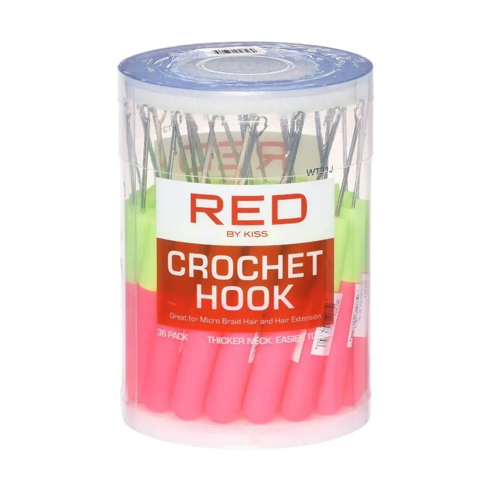 Red by Kiss Crochet Hook Jar – 36 Pieces - Beauty Exchange Beauty Supply