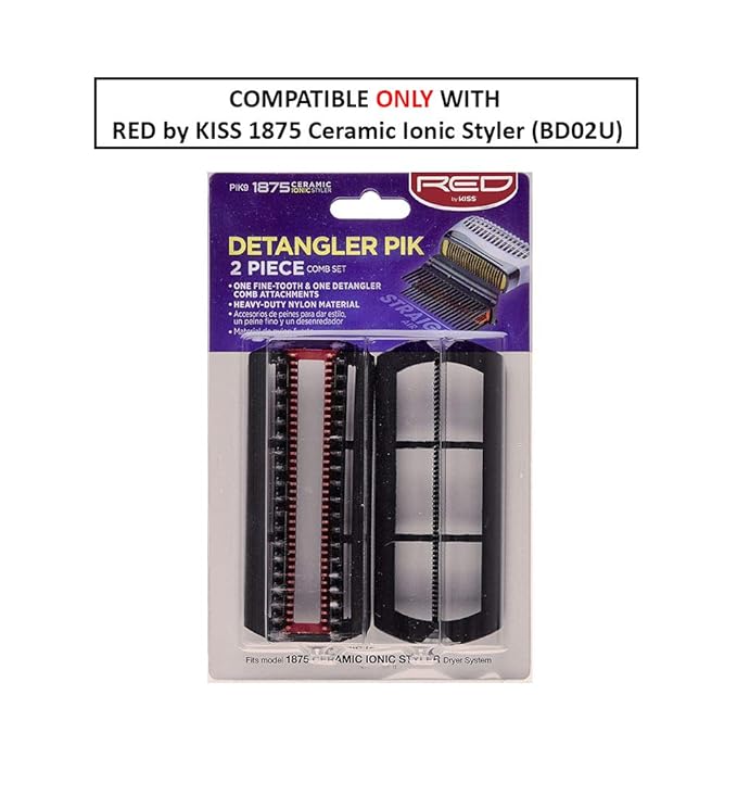 Red by Kiss Detangler Pik 2 - Piece Comb Set - Beauty Exchange Beauty Supply