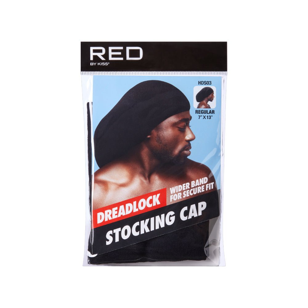 Red by Kiss Dreadlock Stocking Cap – Secure Fit for Locs & Braids | Regular & Jumbo Sizes | HDS03–HDS04 - Beauty Exchange Beauty Supply