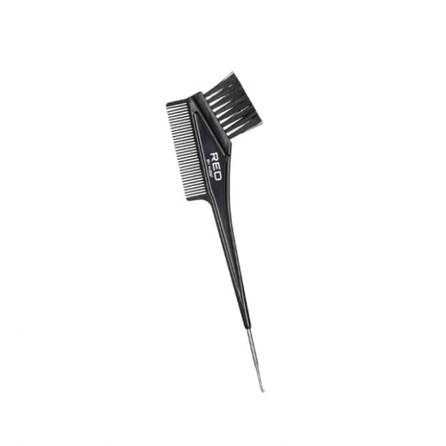 Red by Kiss Dye Brush with Pin Tail – Precision Color Application & Easy Parting | HH90 | Dual - Ended, Salon - Quality Tool - Beauty Exchange Beauty Supply