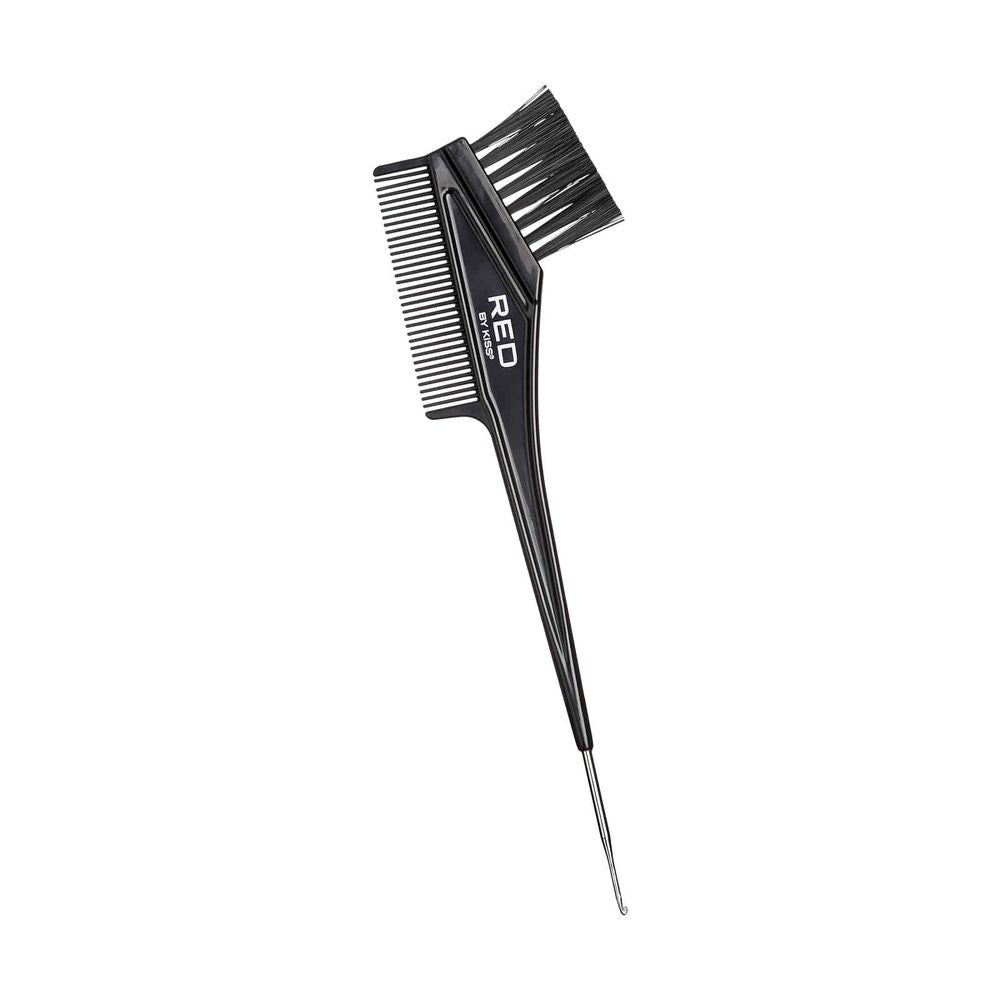 Red by Kiss Dye Brush with Pin Tail – Precision Color Application & Easy Parting | HH90 | Dual - Ended, Salon - Quality Tool - Beauty Exchange Beauty Supply