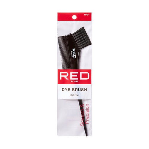 Red by Kiss Dye Brush with Rat Tail – Smooth Color Application & Sharp Sectioning | HH91 | Lightweight & Precise - Beauty Exchange Beauty Supply
