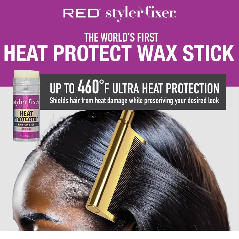 Red by Kiss Edge Fixer 2 - in - 1 Heat Protector Hair Wax Stick - Beauty Exchange Beauty Supply