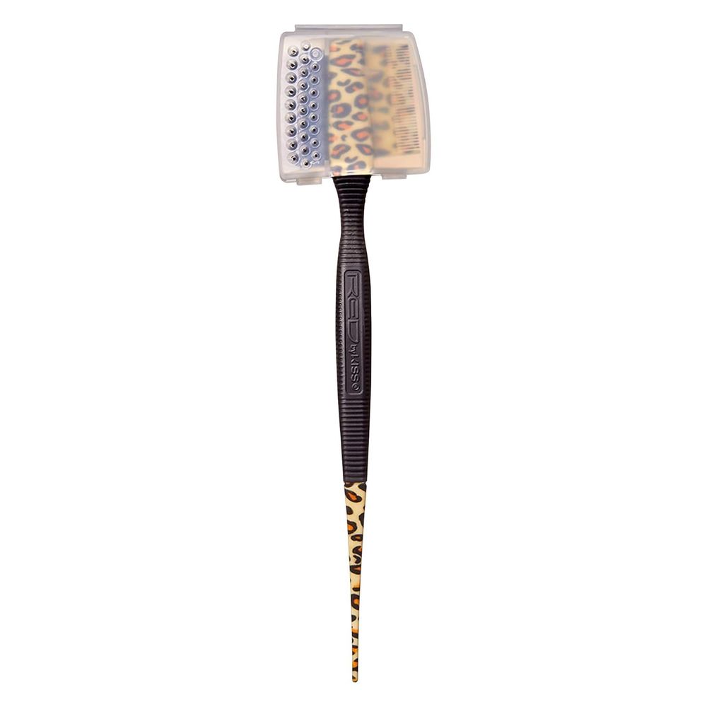 Red by Kiss Edge Styler Plus | HH57 – Dual - Ended Edge Brush & Comb | Smooths + Defines Baby Hairs - Beauty Exchange Beauty Supply