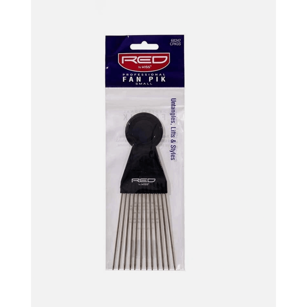 Red by Kiss Fan Pik Comb – CPK03 | Volumizing Pik for Afro, Coily & Curly Hair | Fluff, Shape & Stretch Without Breakage - Beauty Exchange Beauty Supply