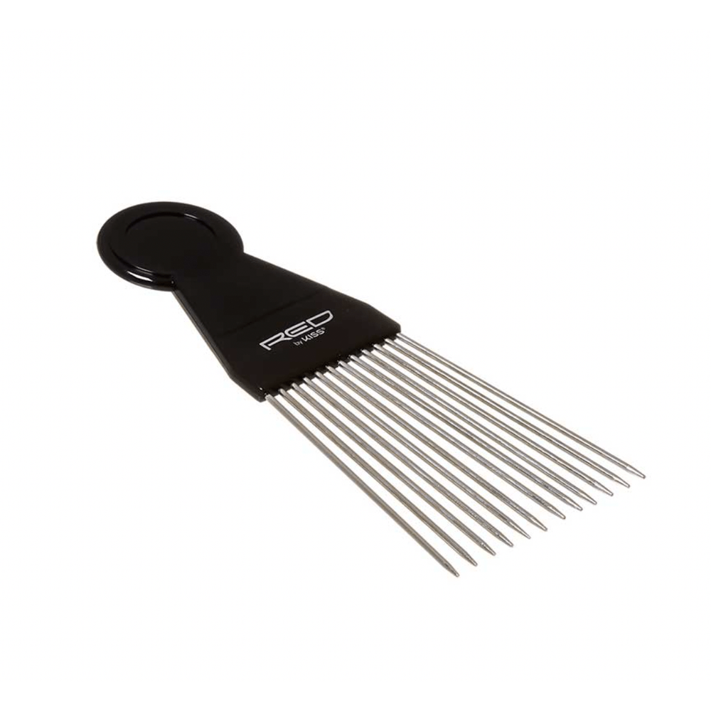 Red by Kiss Fan Pik Comb – CPK03 | Volumizing Pik for Afro, Coily & Curly Hair | Fluff, Shape & Stretch Without Breakage - Beauty Exchange Beauty Supply