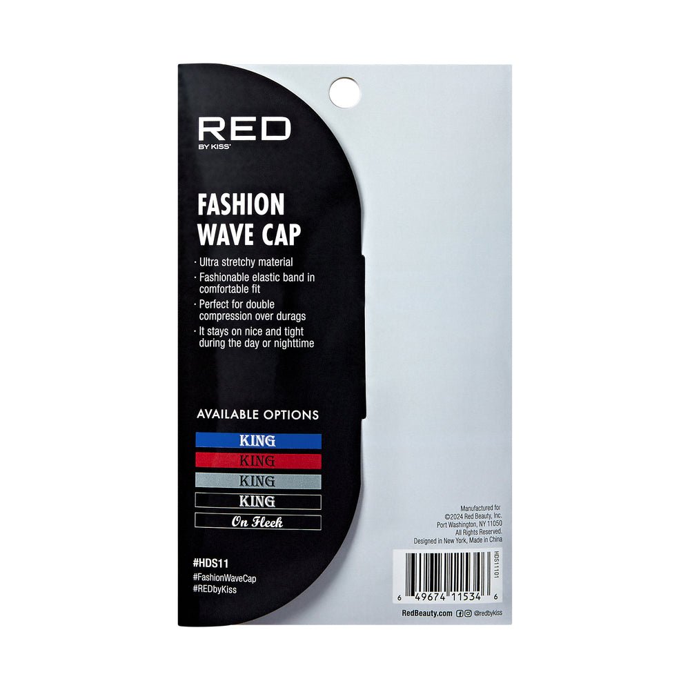 Red by Kiss Fashion Wave Cap Regular – 360 Waves & Hair Protection | Multiple Variants HDS 05 to HDS 14 - Beauty Exchange Beauty Supply