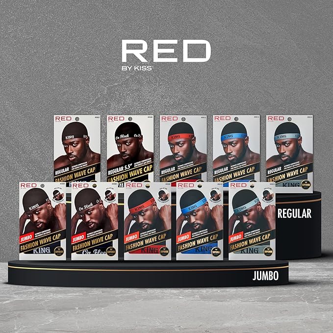 Red by Kiss Fashion Wave Cap Regular – 360 Waves & Hair Protection | Multiple Variants HDS 05 to HDS 14 - Beauty Exchange Beauty Supply
