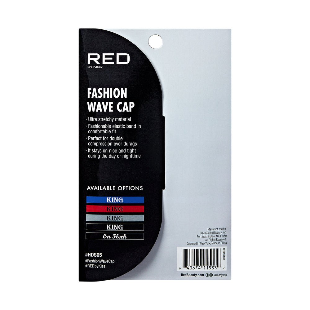 Red by Kiss Fashion Wave Cap Regular – 360 Waves & Hair Protection | Multiple Variants HDS 05 to HDS 14 - Beauty Exchange Beauty Supply