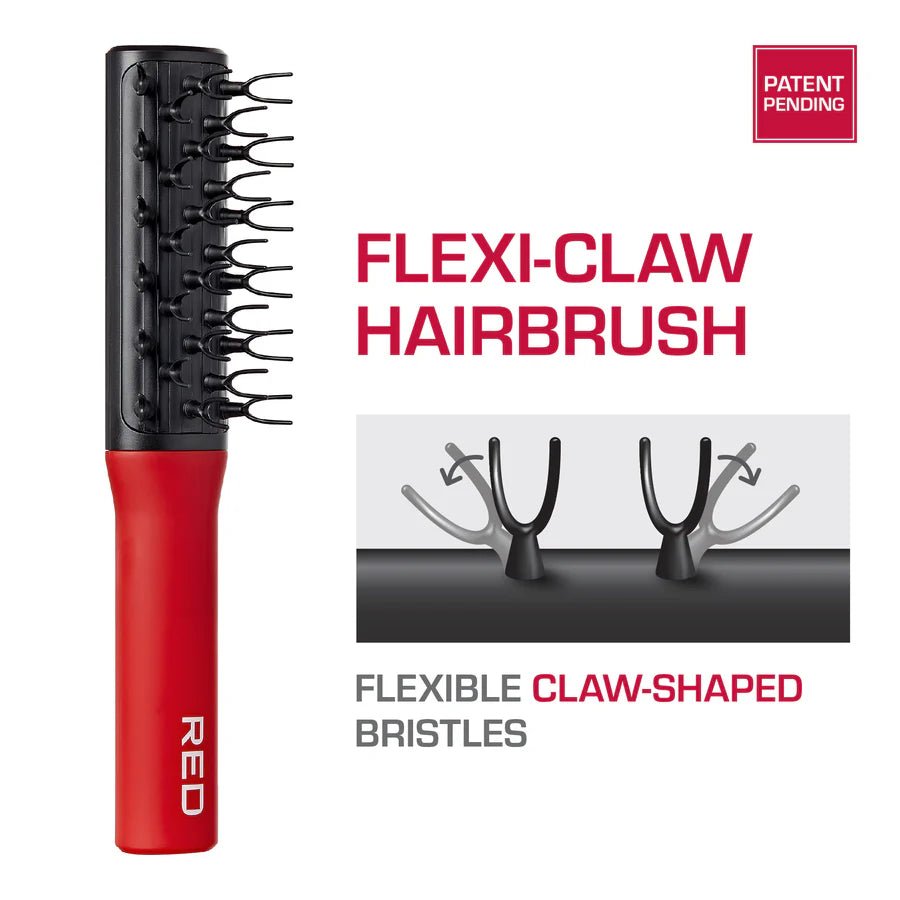 Red by Kiss Flexi Claw Brush HH213 – Flexible Detangling with Scalp Comfort | Size: Full - Length Flex Brush - Beauty Exchange Beauty Supply