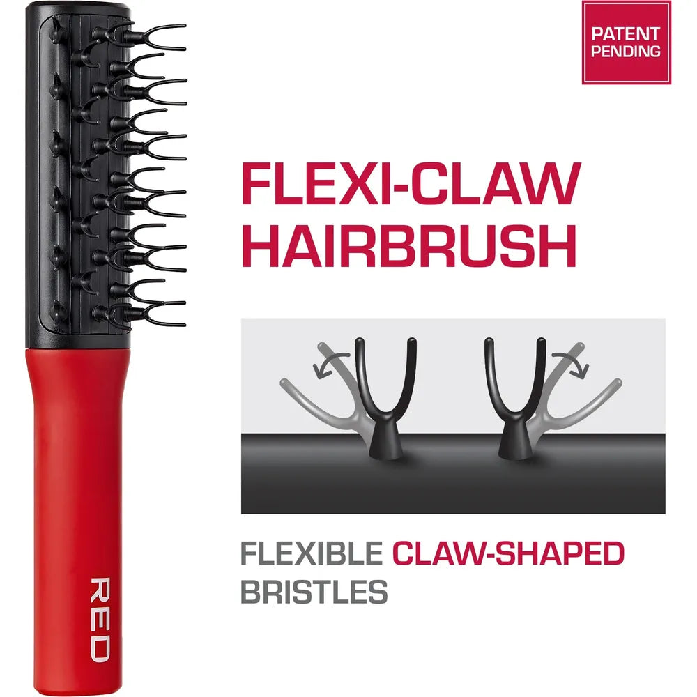 Red by Kiss Flexi Claw Brush HH213 – Flexible Detangling with Scalp Comfort | Size: Full - Length Flex Brush - Beauty Exchange Beauty Supply