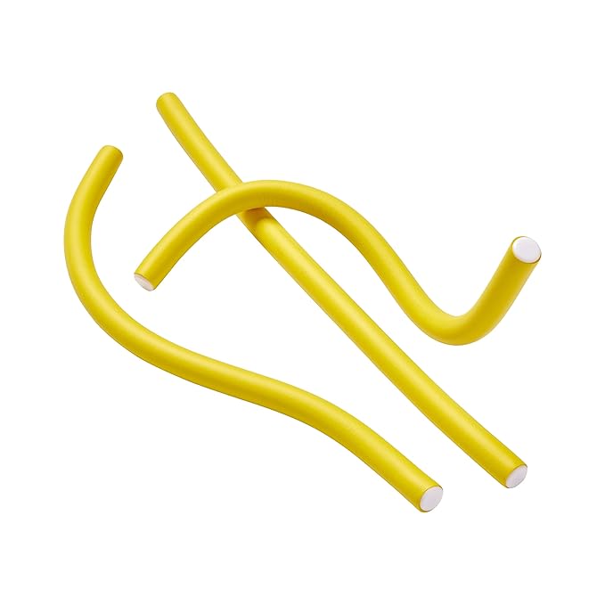 Red by Kiss Flexi Rods – 7" Length, 3/8" Diameter | 6PCS Value Pack for Defined, Springy Curls - Beauty Exchange Beauty Supply