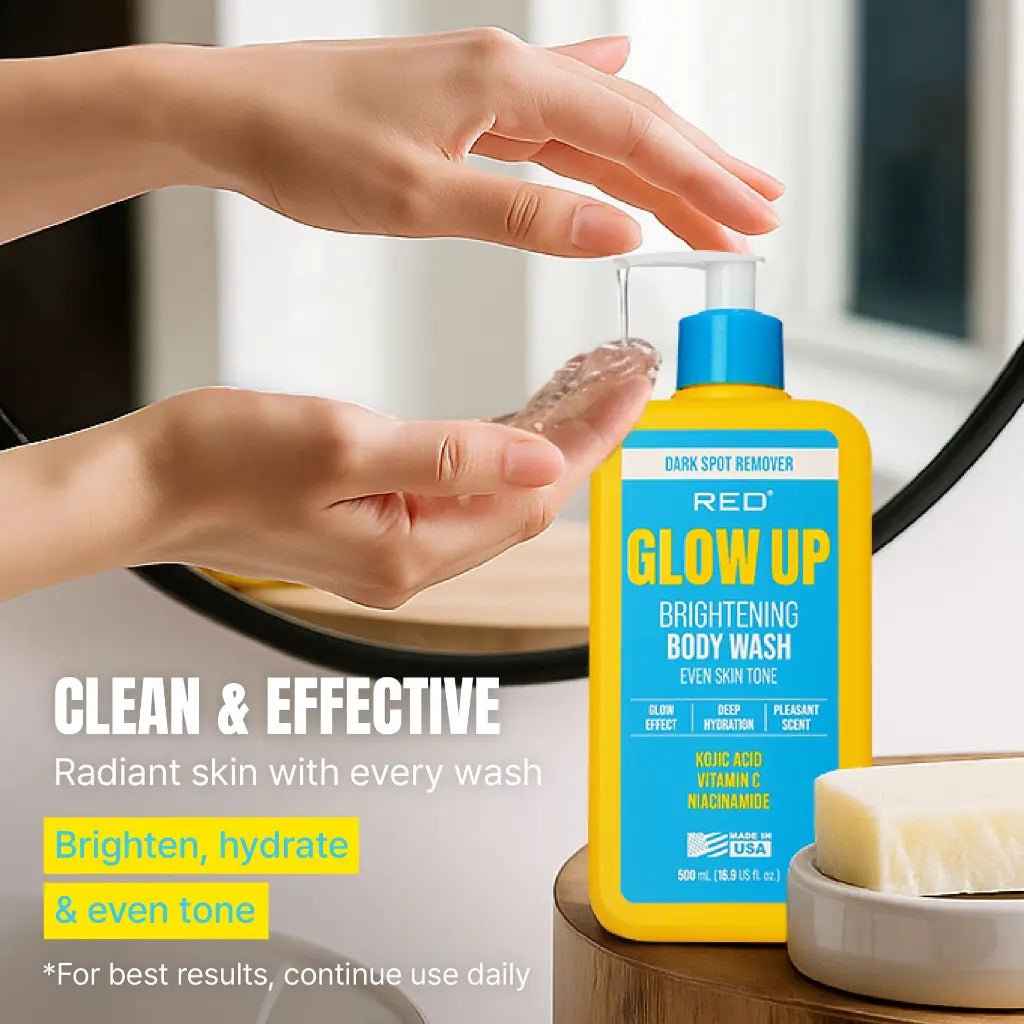 Red By Kiss Glow Up Body Wash Kojic Acid Vitamin C & Niacinamide - Beauty Exchange Beauty Supply