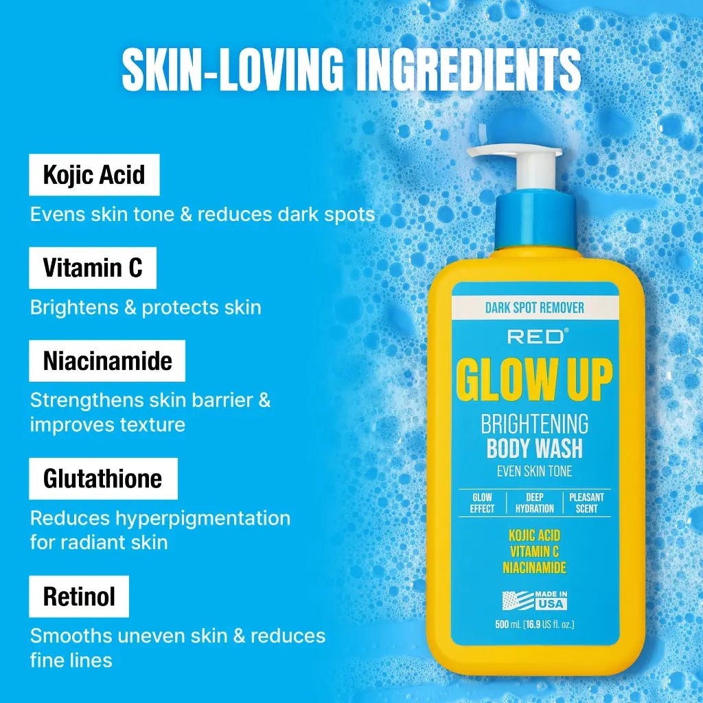 Red By Kiss Glow Up Body Wash Kojic Acid Vitamin C & Niacinamide - Beauty Exchange Beauty Supply