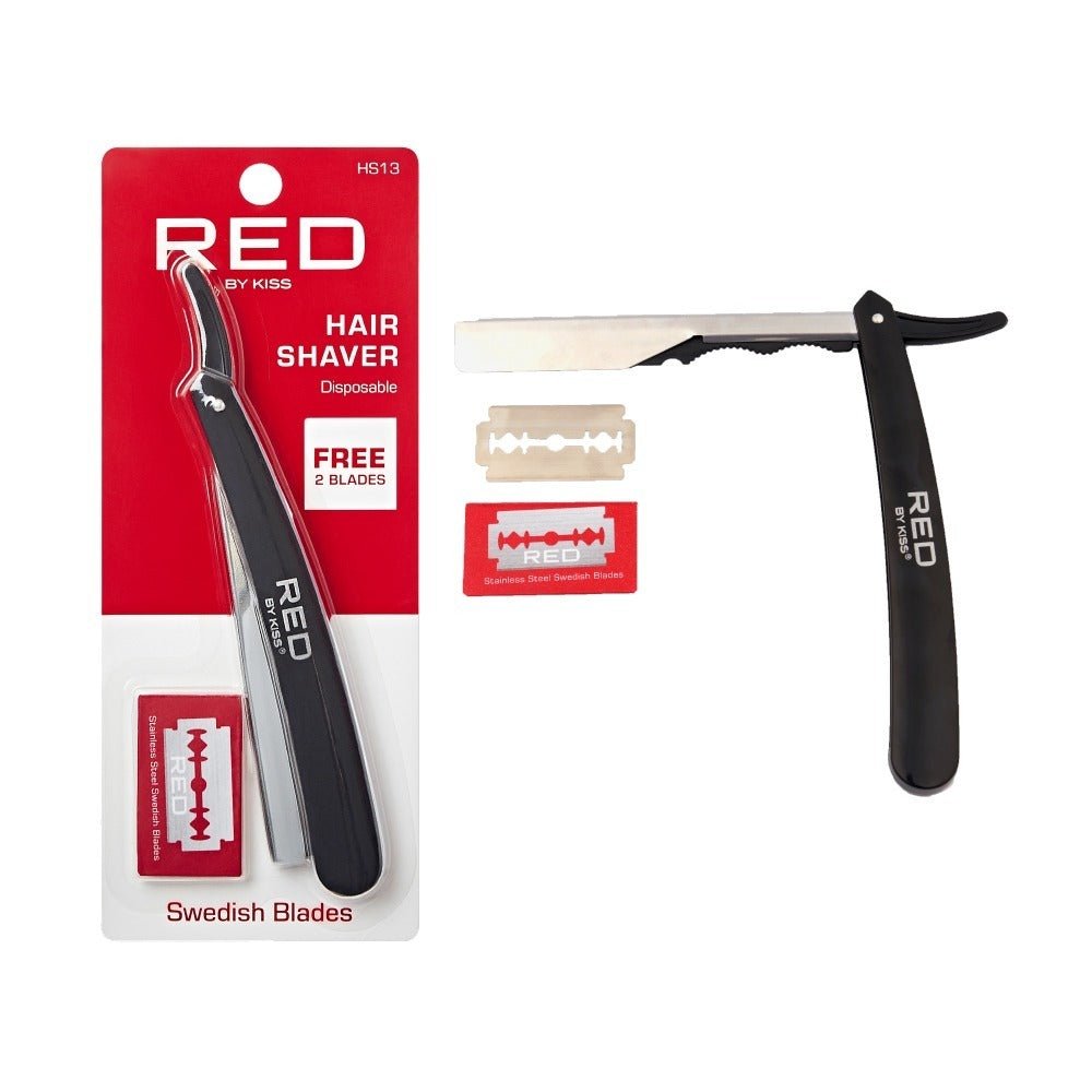 Red by Kiss Hair Shaver with 2 Blades - Beauty Exchange Beauty Supply
