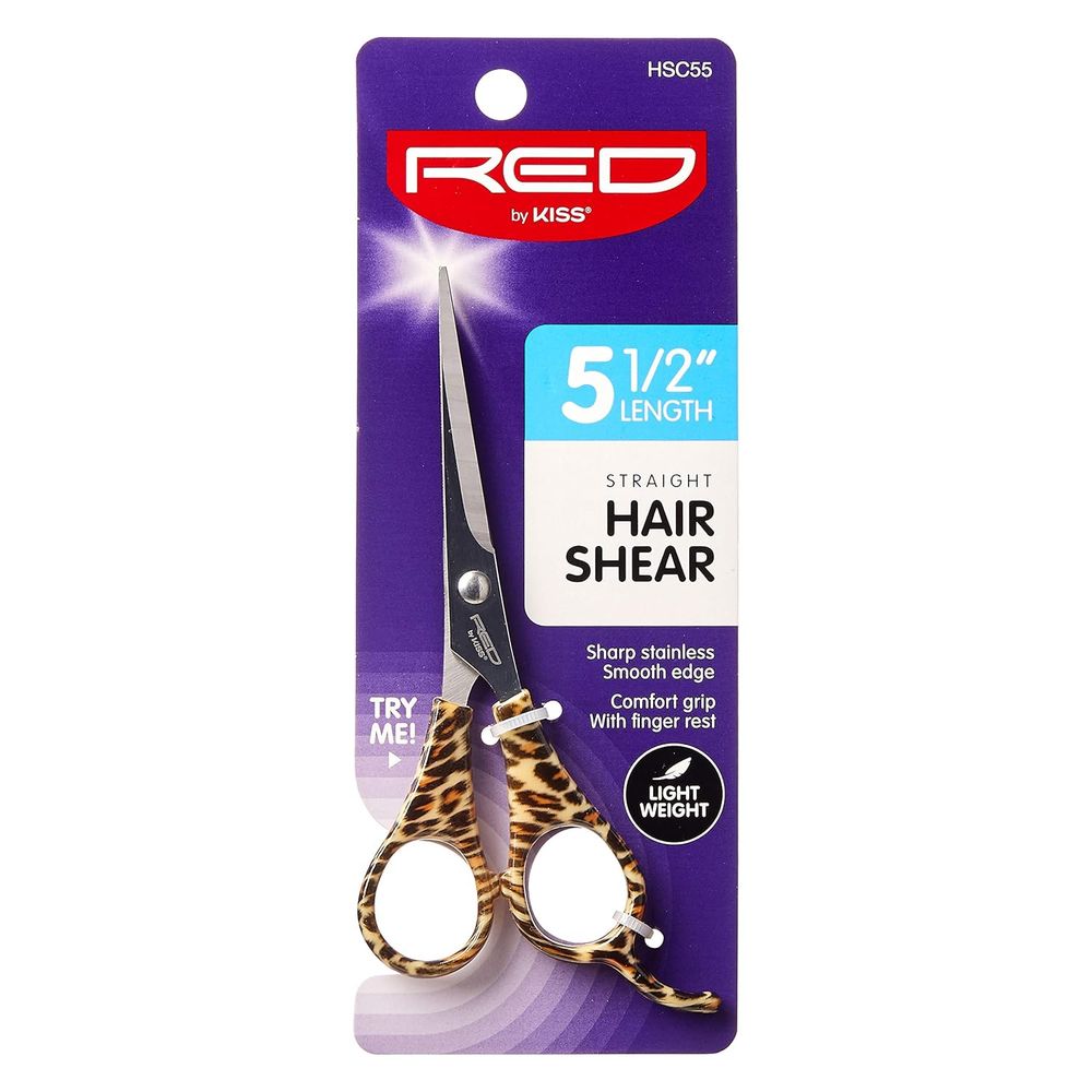 Red by Kiss Hair Shear 5½" – HSC55 | Precision Scissors for Professional & At - Home Haircuts - Beauty Exchange Beauty Supply