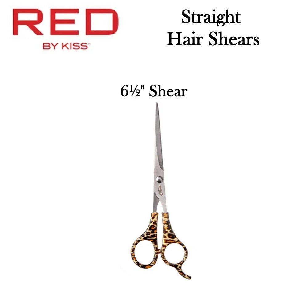 Red by Kiss Hair Shear 6½" – HSC65 | Long Blades for Smooth, Professional Cuts - Beauty Exchange Beauty Supply